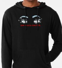 Sudadera con capucha ligera Ella ama los ojos de control