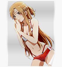Schwert Art Online Asuna Wet Poster