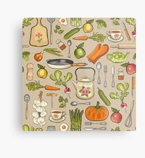 Retro kitchen. Metal Print