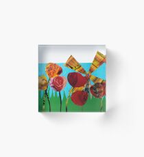 Tulip Time Acrylic Block