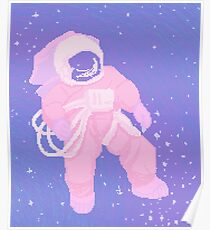 Pink Astronaut Poster