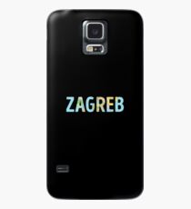Zagreb World Map - Cool Croatia Traveler Gift Hülle & Klebefolie für Samsung Galaxy
