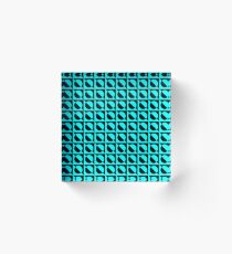 BlueBlack Pattern Acrylic Block