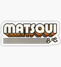 Matsqui, BC | Retro Stripes Sticker