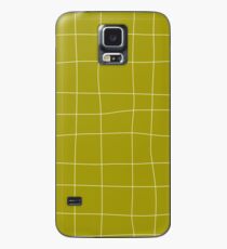 Yellow and white check, square, plaid pattern Case/Skin for Samsung Galaxy