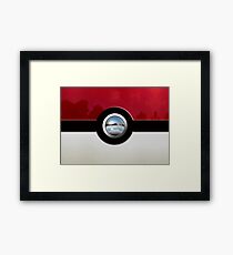 Red Pokeball Framed Print