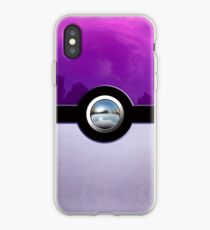 Gengar Monster Purple Pokeball iPhone Case