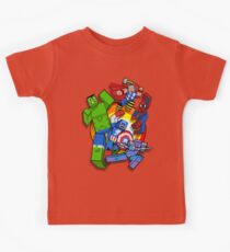 Camiseta para niños Grupo de superhéroes de Cute Cube