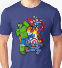 Cute Cube superheroes Group Unisex T-Shirt