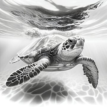 Realistic Drawing of a Turtle · Creative Fabrica
