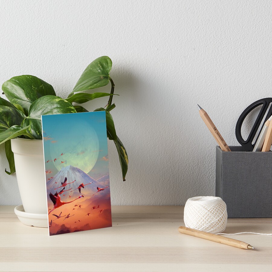 Flamingo Art Board Print