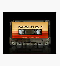 Awesome transparent mix cassette tape volume 1 Photographic Print