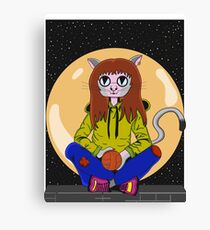 Pussycat playing Canvas Print