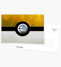yellow pokeball Postcards