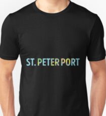 St. Peter Port World Map - Cool Guernsey Traveler Gift Unisex T-Shirt