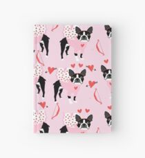 Boston Terrier valentines day cute dog gifts pure breed rescue dogs must haves Hardcover Journal