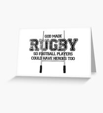 RUGBY HEROES Greeting Card