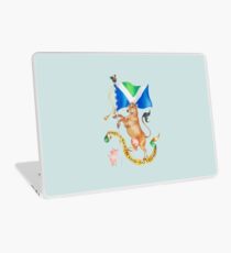 Vegan Coat of Arms by Maria Tiqwah Laptop Skin