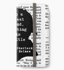 Sherlock Holmes Quote Art iPhone Wallet/Case/Skin