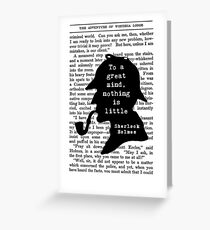 Sherlock Holmes Quote Art Greeting Card