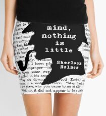 Sherlock Holmes Quote Art Mini Skirt