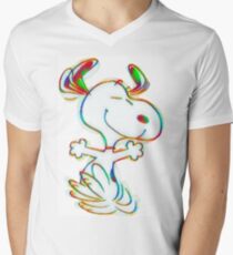 Colorful Snoopy Men's V-Neck T-Shirt