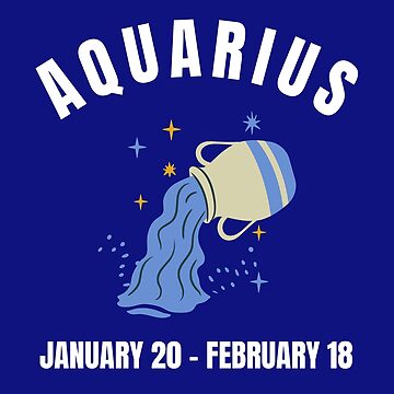 Aquarius star sign Art Board Print