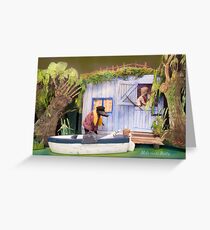 Wind in the Willows - Mole visits Ratty Greeting Card