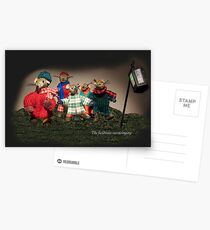 Wind in the Willows - The fieldmice carol singing Postcards