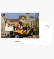 Wind in the Willows - Toad's New Car Postcards