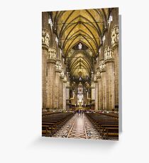 Milan Cathedral, ITALY - Interior Decoration: 1575-1585 Greeting Card