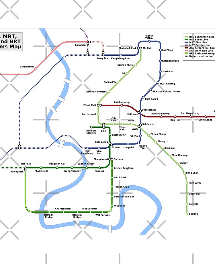 Бангкок карта bts