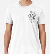 Anatomical Heart (black and white) Men's Premium T-Shirt