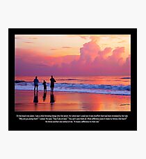 One Starfish Saved Photographic Print