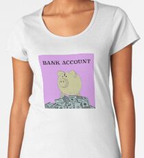 Bank Account Artwork Women's Premium T-Shirt