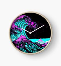 Vapourwaves Japanese Digital Art Clock
