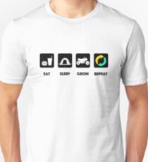 Eat, sleep, rave, repeat. Unisex T-Shirt