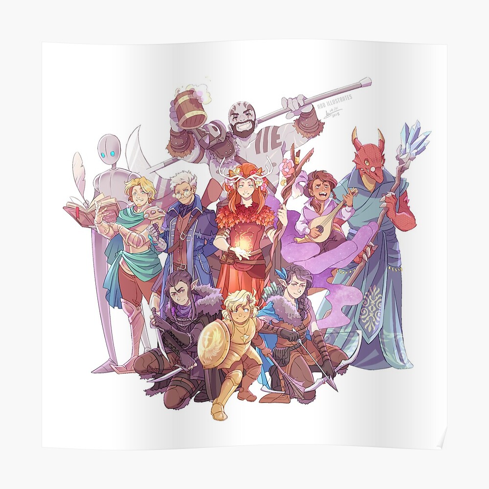 "Vox Machina" Poster by mangarainbow | Redbubble