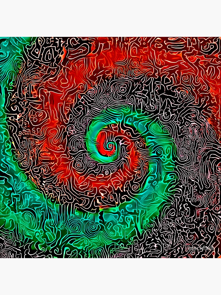 Abstract Golden spiral by blackhalt