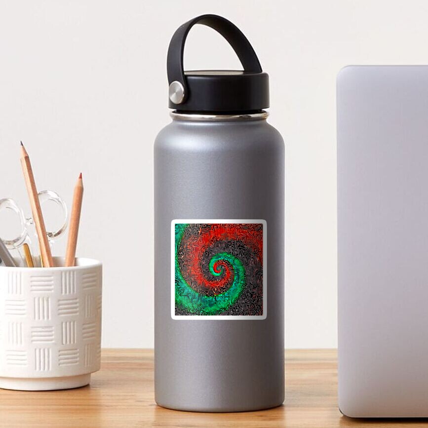 Abstract Golden spiral Sticker
