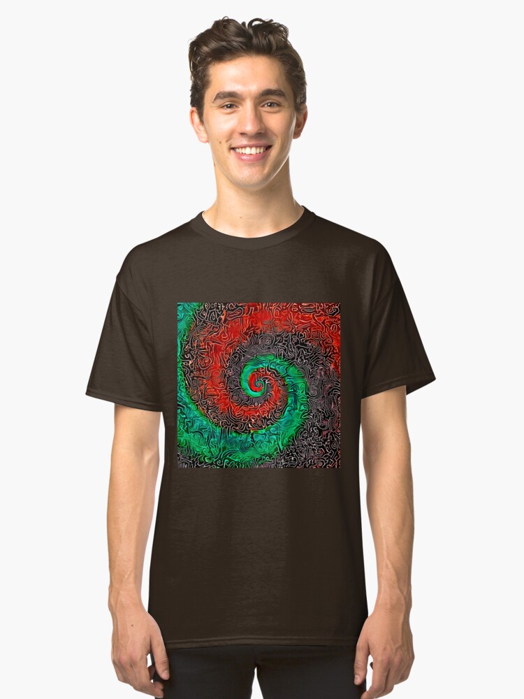 Alternate view of Abstract Golden spiral Classic T-Shirt