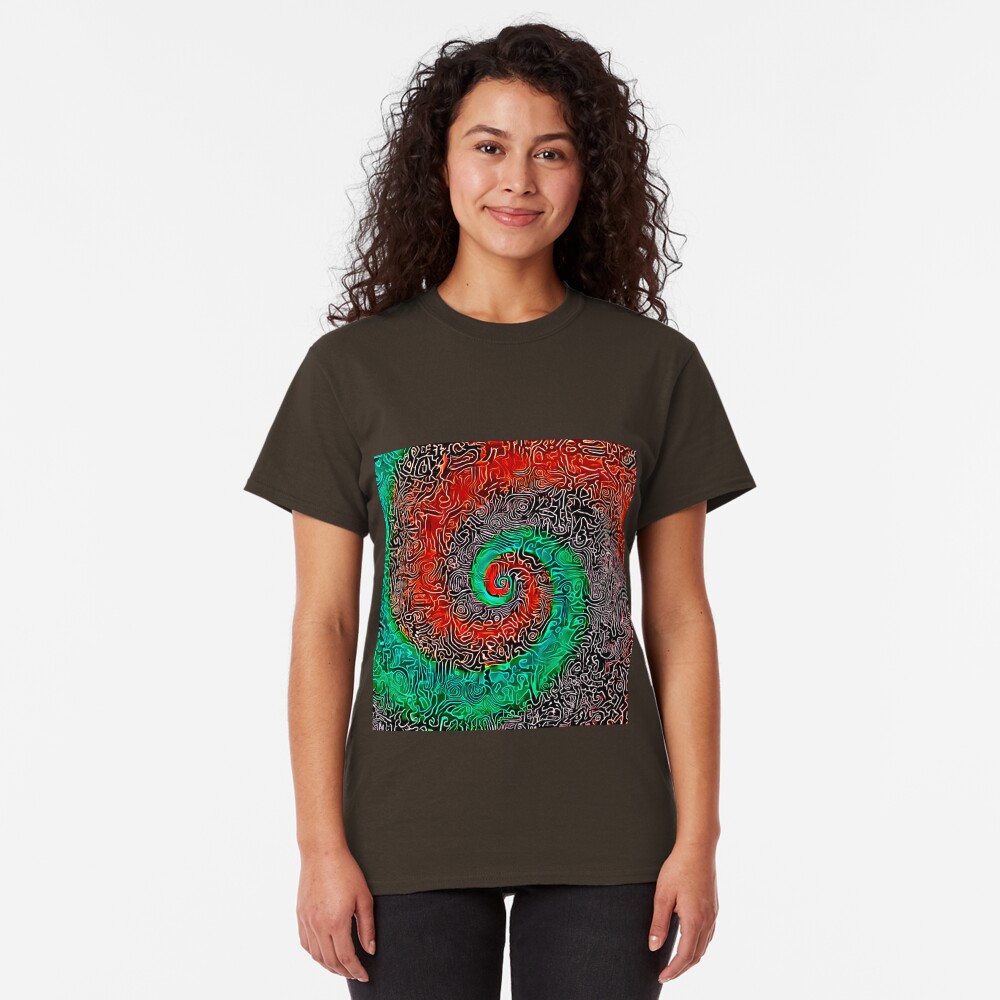 Abstract Golden spiral Classic T-Shirt