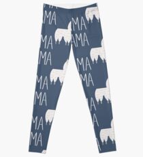 Mama Llama No Problama Funny Llamafest Graphic Tee Shirt Leggings