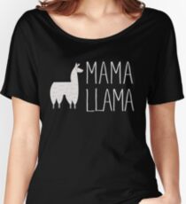 Mama Llama No Problama Funny Llamafest Graphic Tee Shirt Women's Relaxed Fit T-Shirt
