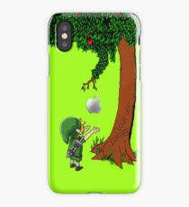 Cute Young Link Zelda With An Apple tree iPhone Case/Skin