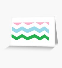 large chrevron pattern Greeting Card