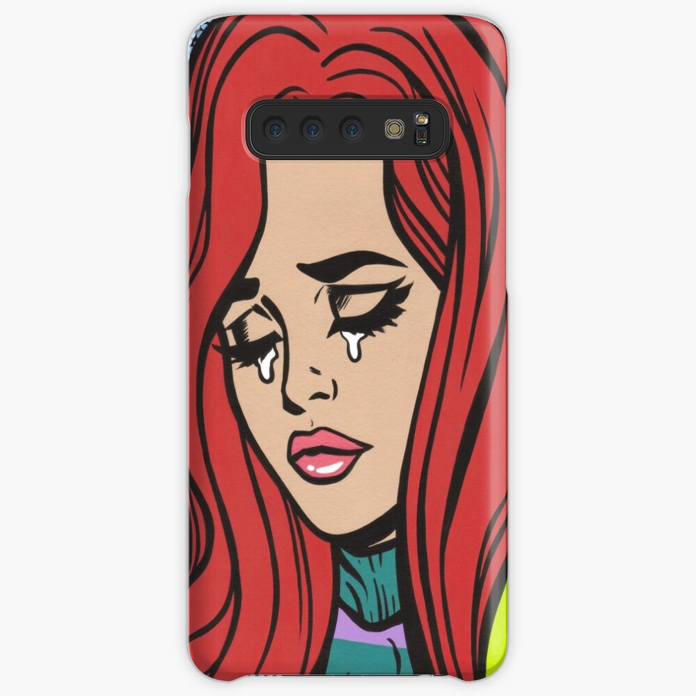 Red Hair Crying Comic Girl Samsung S10 Case