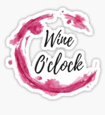 Wine O'Clock Sticker