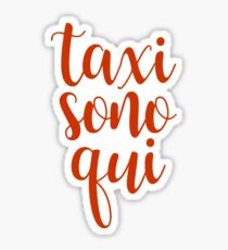 jersey shore - taxi sono qui Sticker