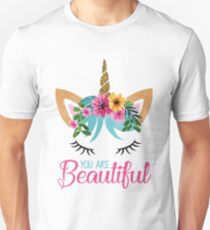 Beautiful - Unicorn - Modern Design Unisex T-Shirt